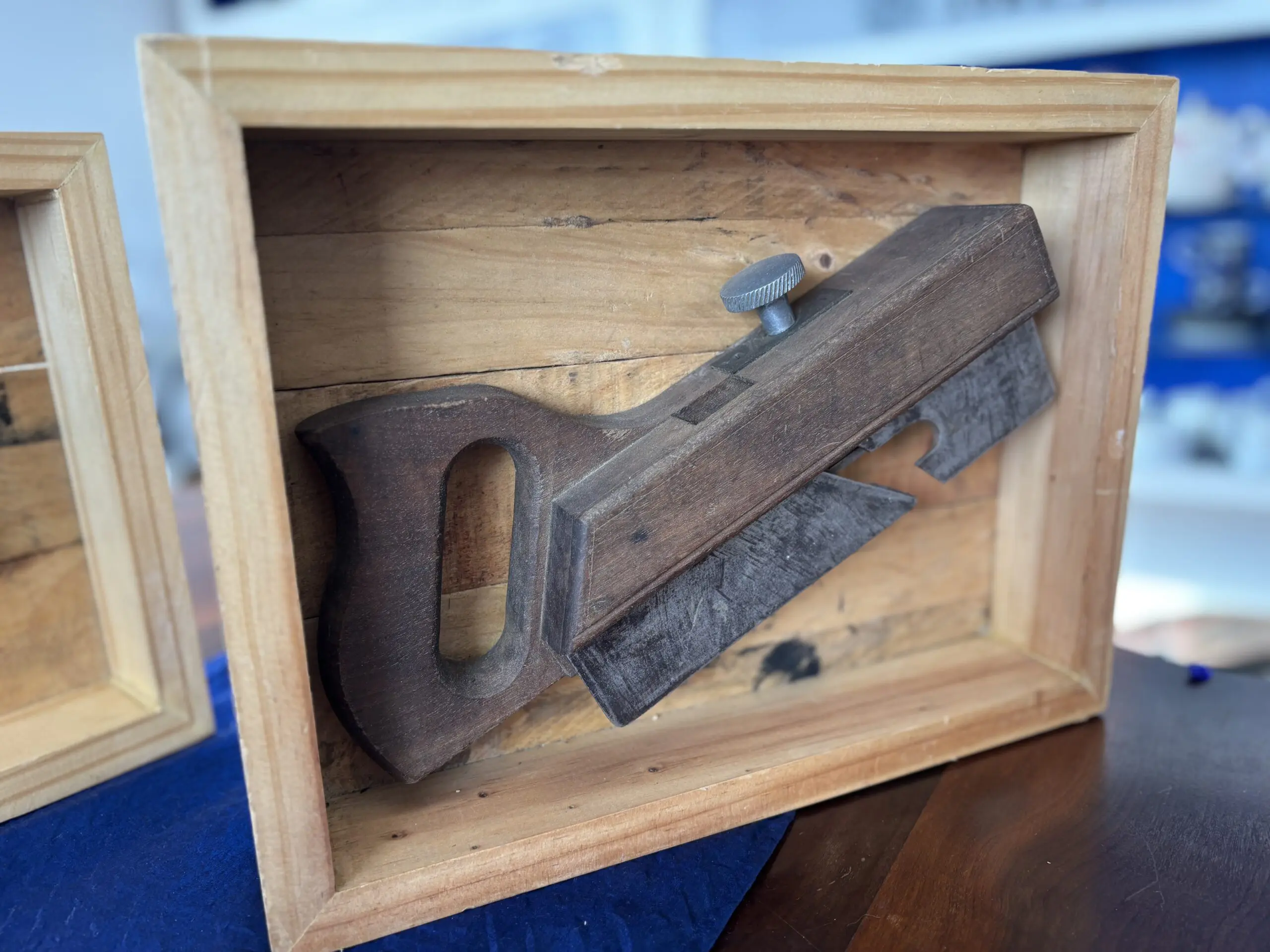 Collection of Five Framed Vintage Trade & Woodworking Tools - Image 4