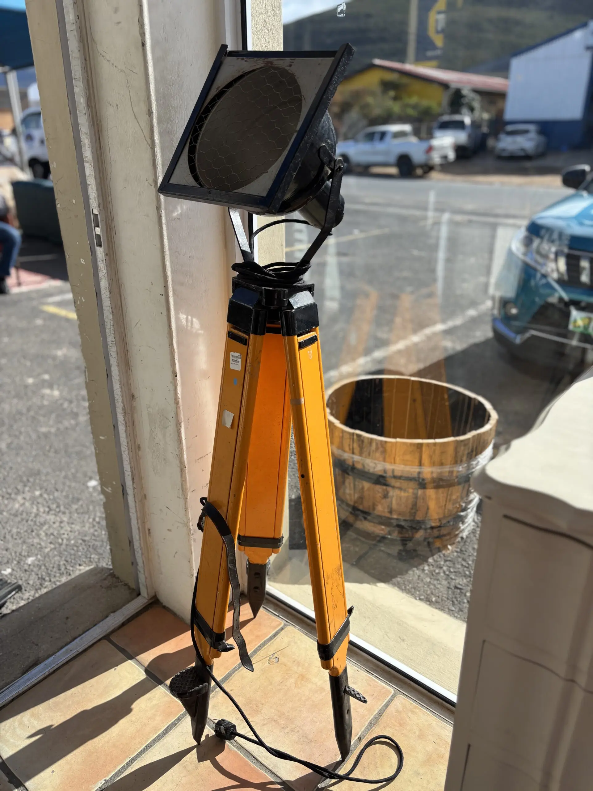 Vintage Industrial Surveyor's Tripod Floor Lamp