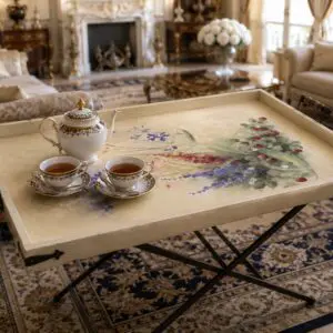Artist-Restored X-Large Butler’s Tray Table