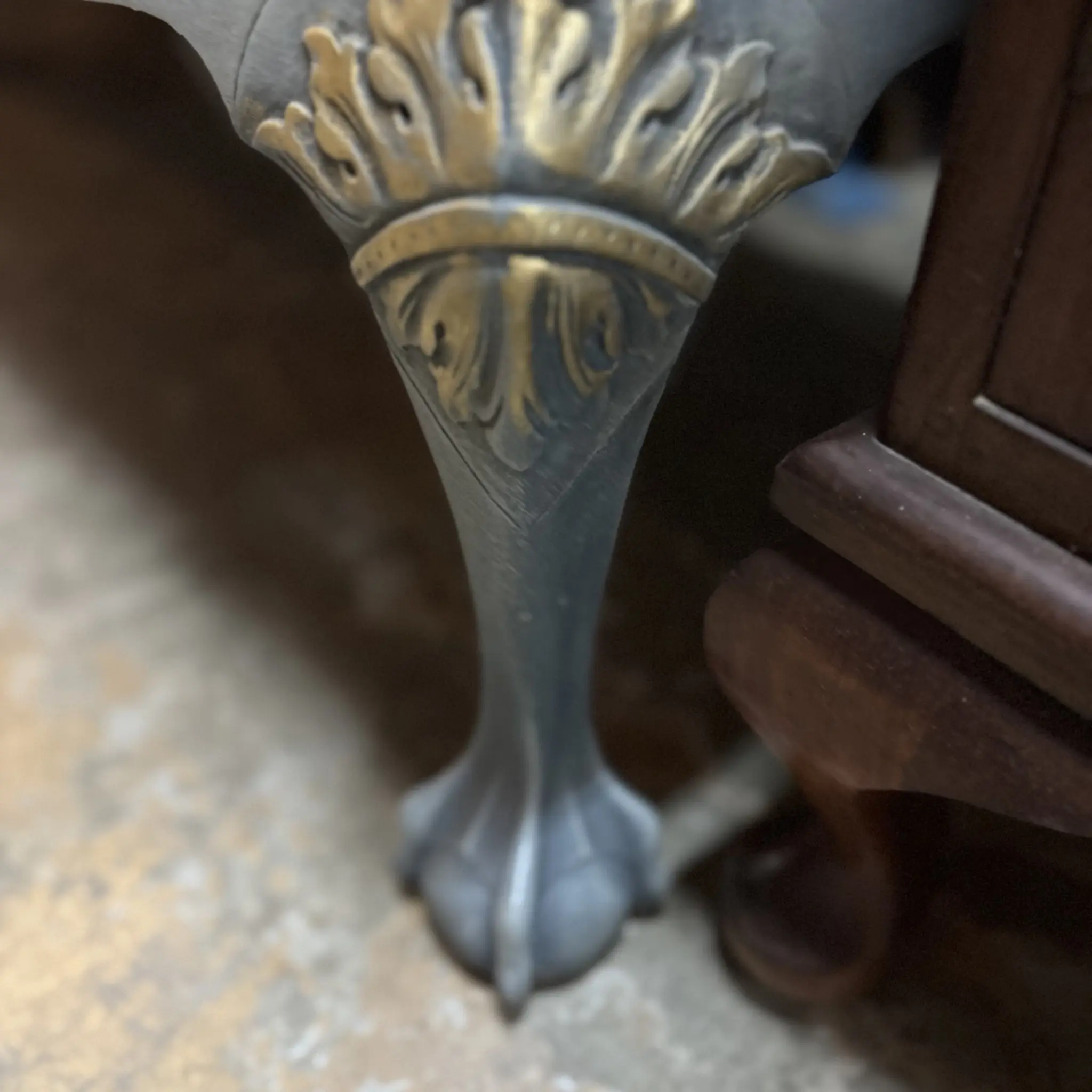 Upcycled Blue Sideboard with Gilt Detail - Image 8