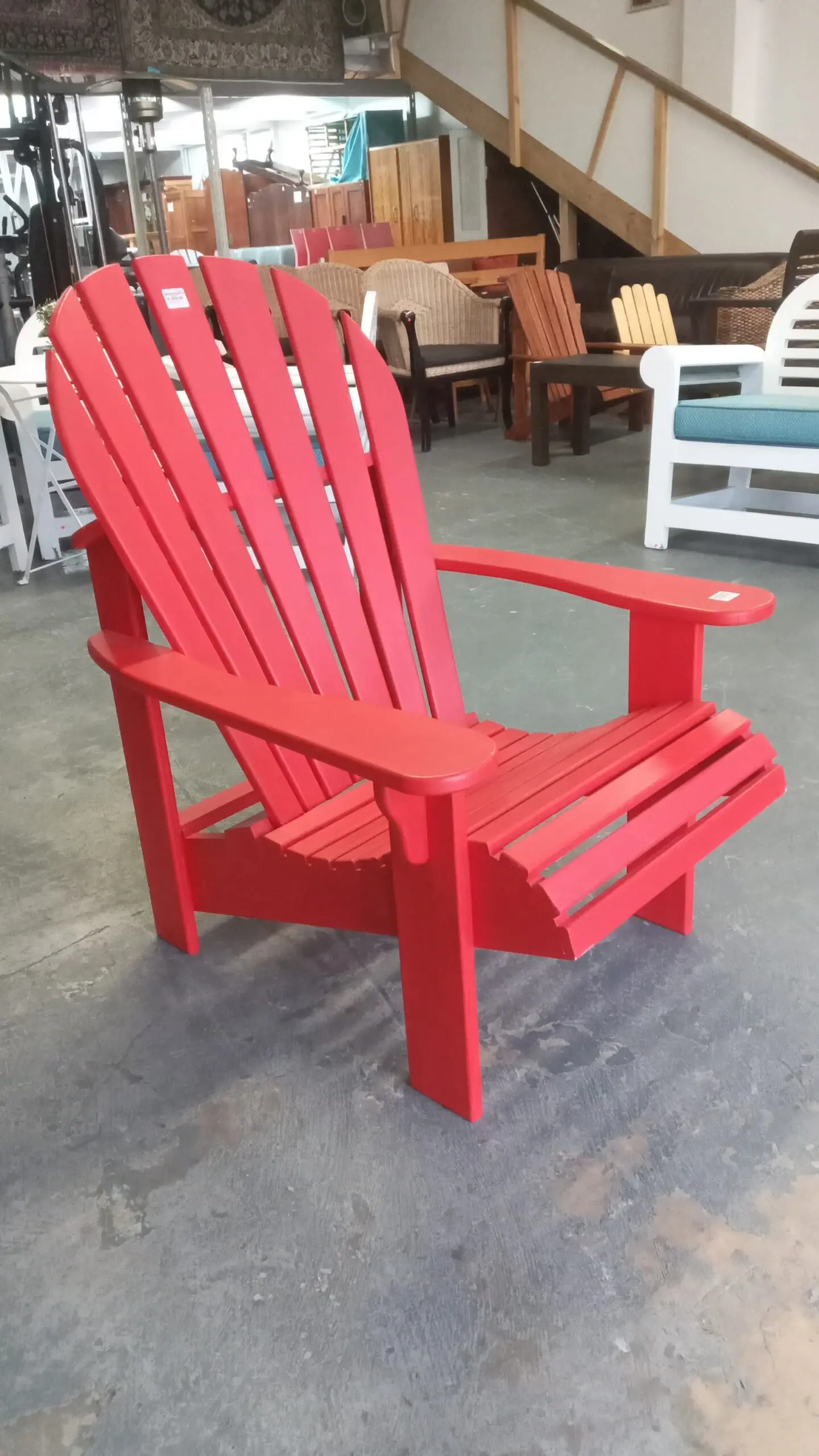 Adirondack Wooden Chair - RED – Brand New and Made to Order - Image 3