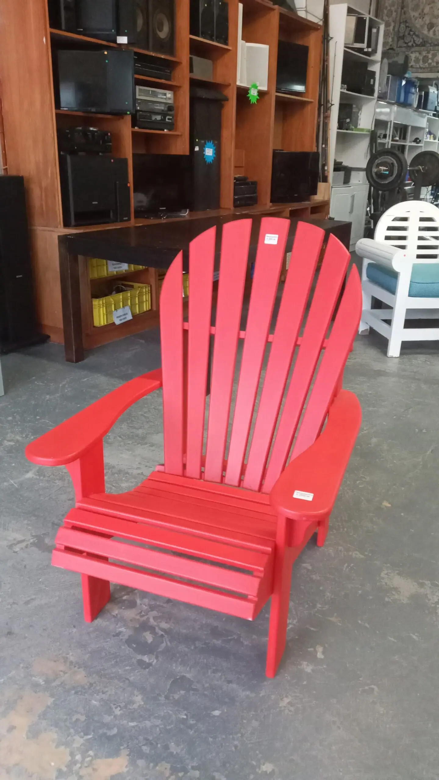 Adirondack Wooden Chair - RED – Brand New and Made to Order - Image 2