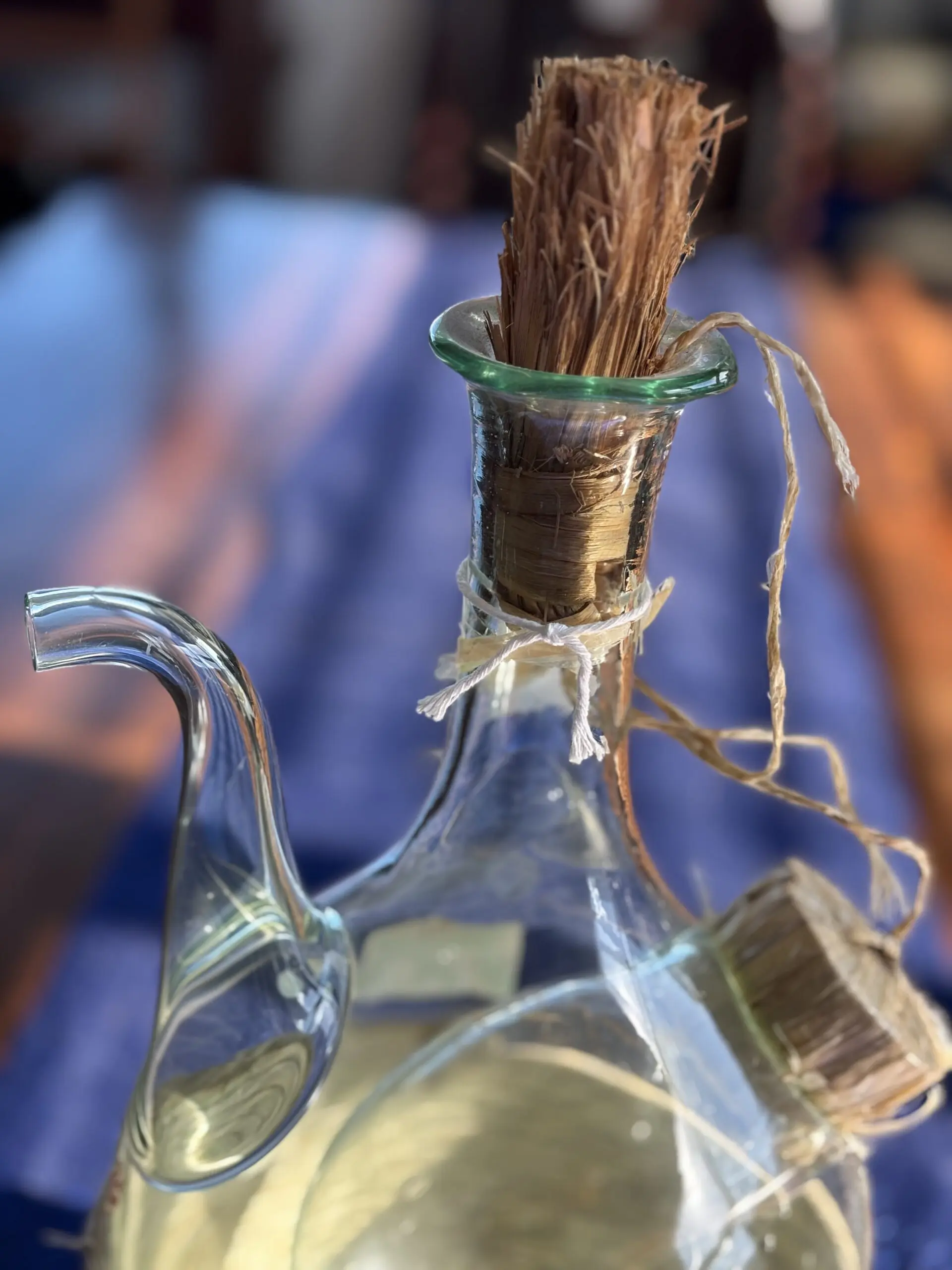Vintage Vetrieria Etrusca Italian Glass Wine Decanter Flask - Image 3
