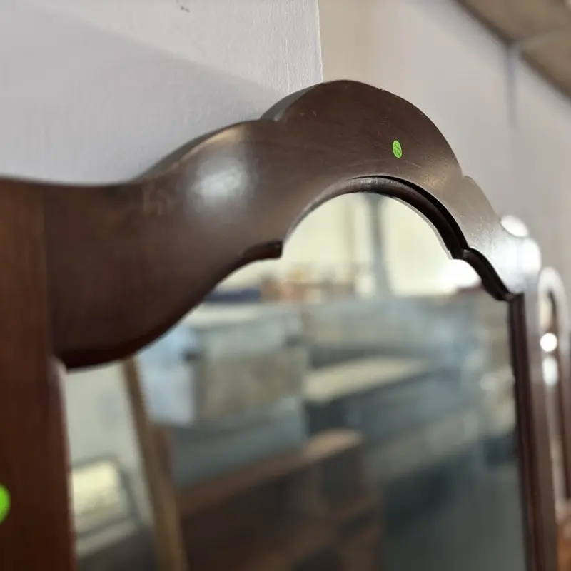 Vintage Cheval Mirror with Storage Drawer - Image 6