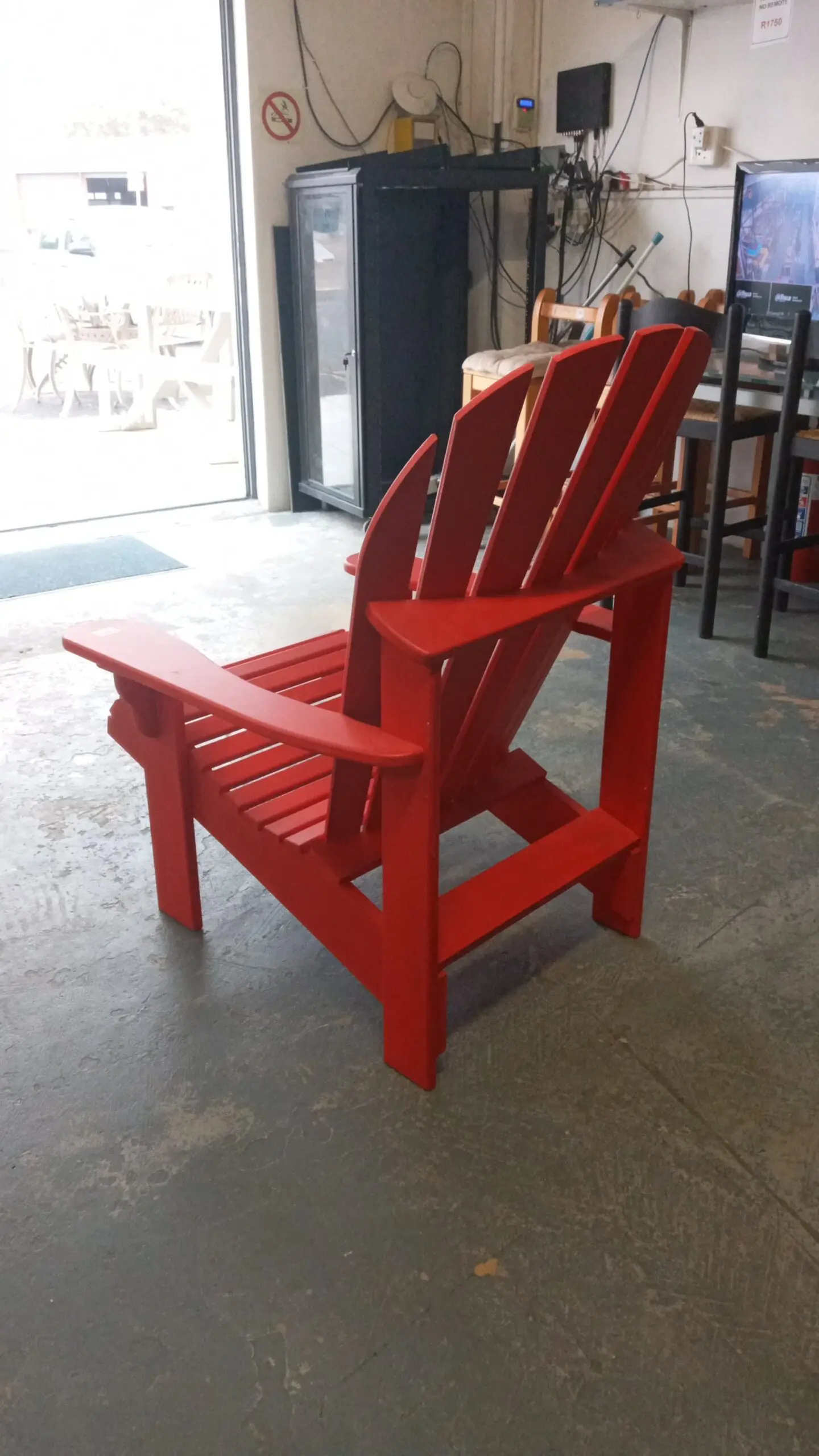 Adirondack Wooden Chair - RED – Brand New and Made to Order - Image 4