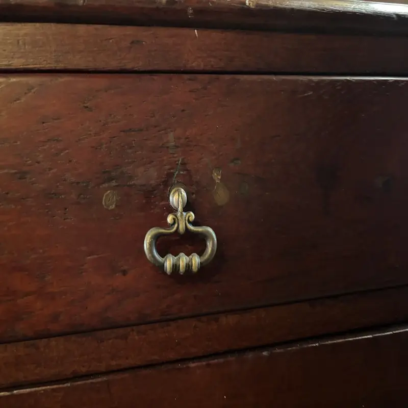 Solid Dark Wood Sideboard with 2 Drawers & 2 Doors - Image 7