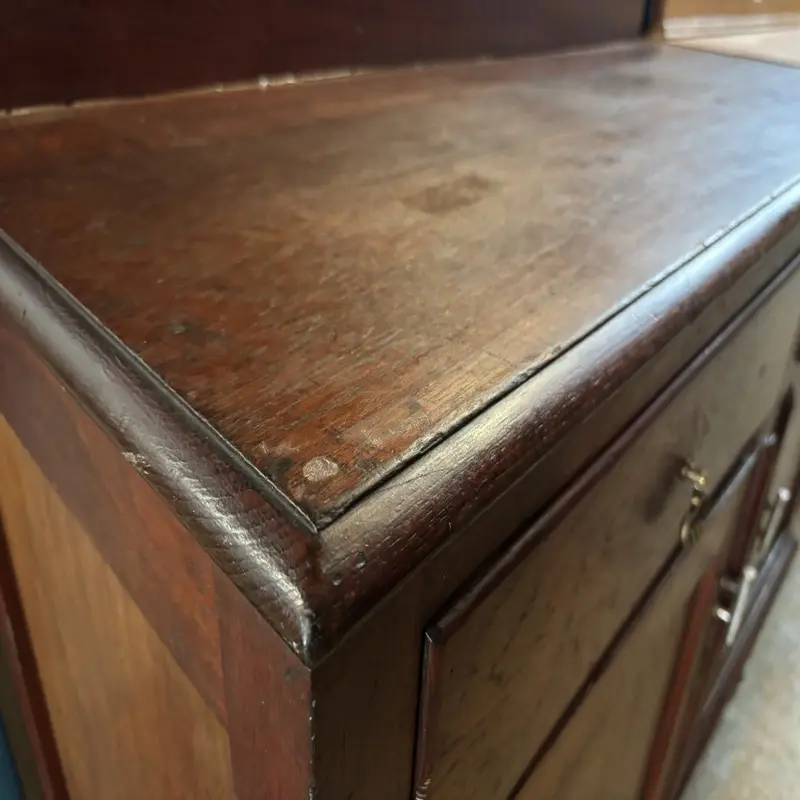 Solid Dark Wood Sideboard with 2 Drawers & 2 Doors - Image 3