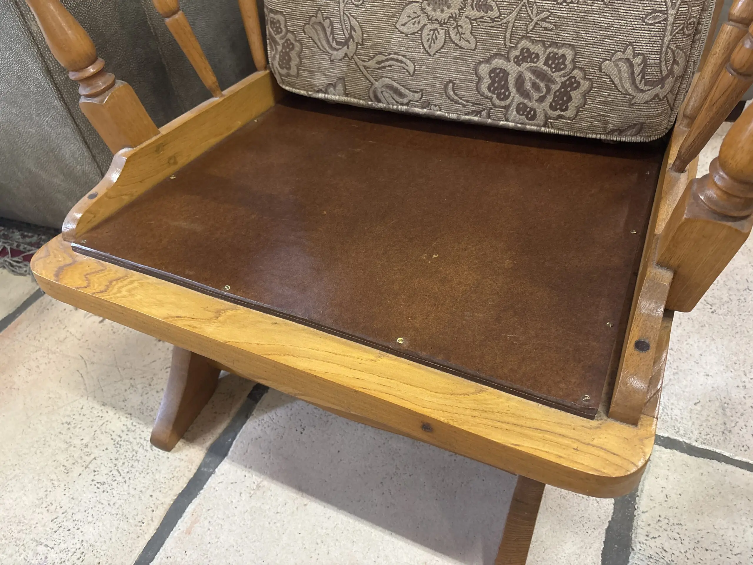 Solid Wood Rocking Armchair (each) - Image 2