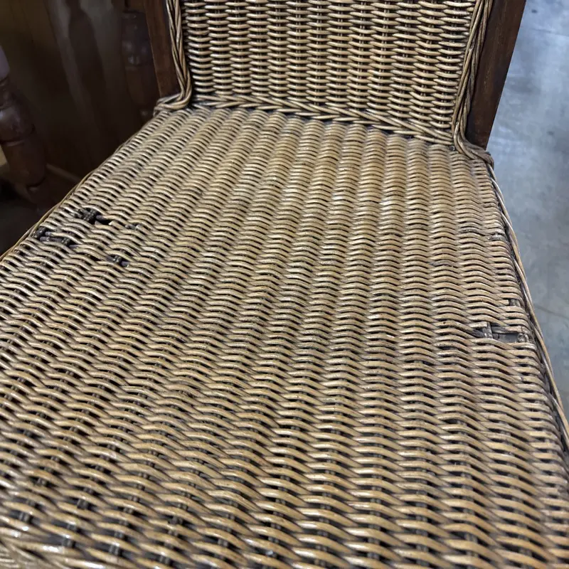 Woven Rattan-Style Dining Chairs Set of 8 - Image 3