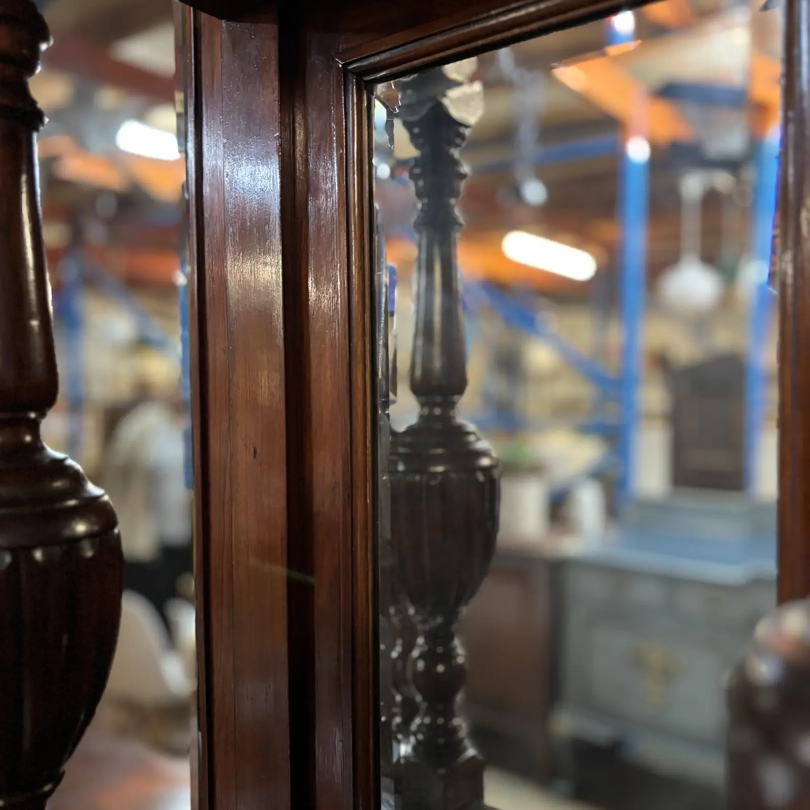 Antique Rosewood Sideboard with Bevelled Mirror - Image 9