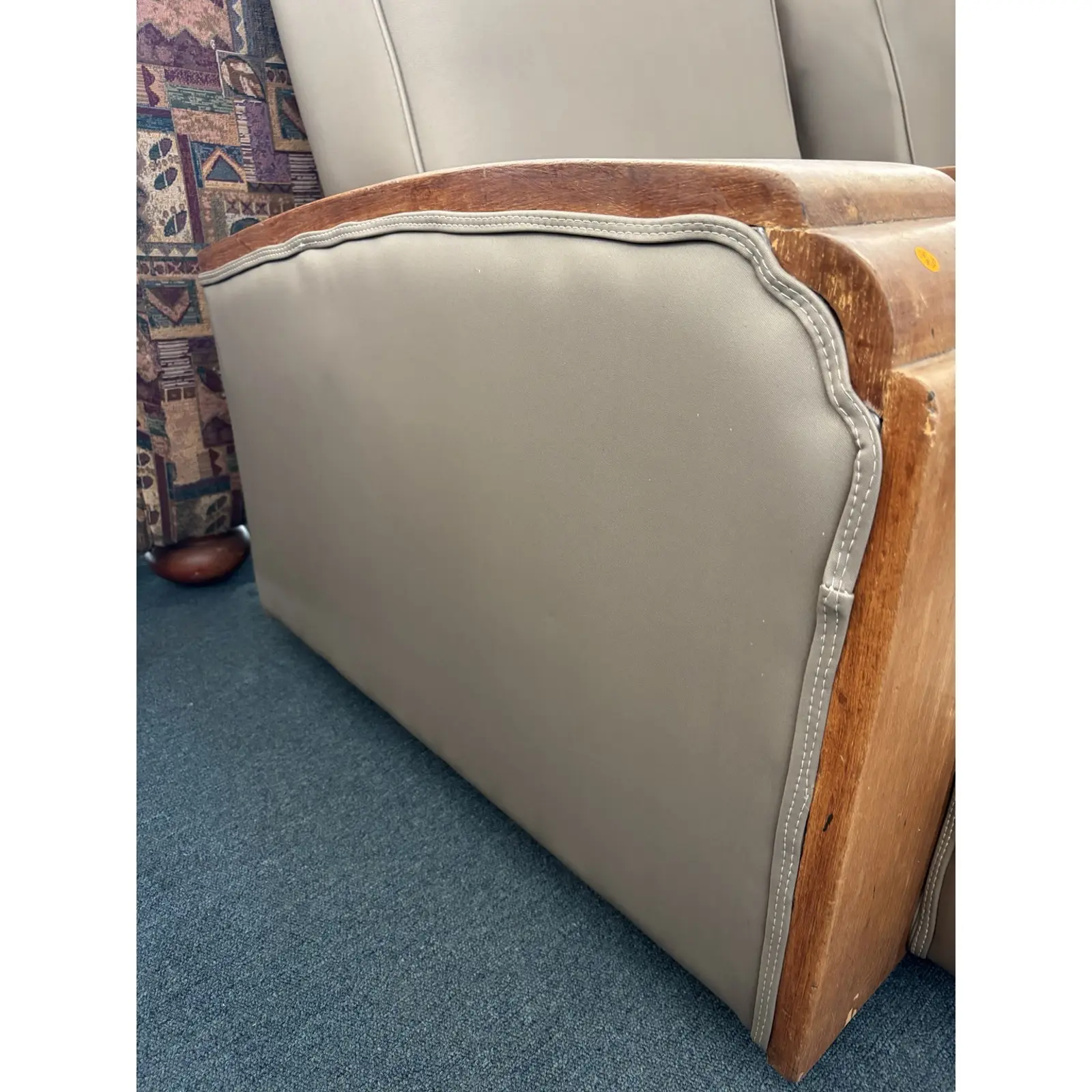 Pair of Art Deco Lounge Armchairs – Newly Upholstered - Image 7