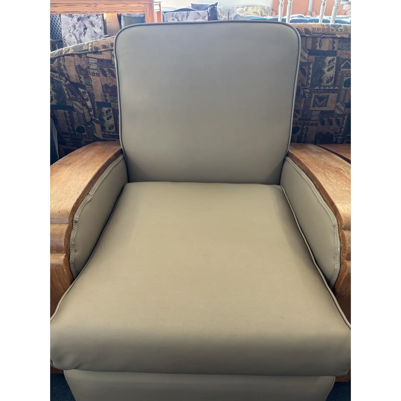 Pair of Art Deco Lounge Armchairs – Newly Upholstered - Image 5