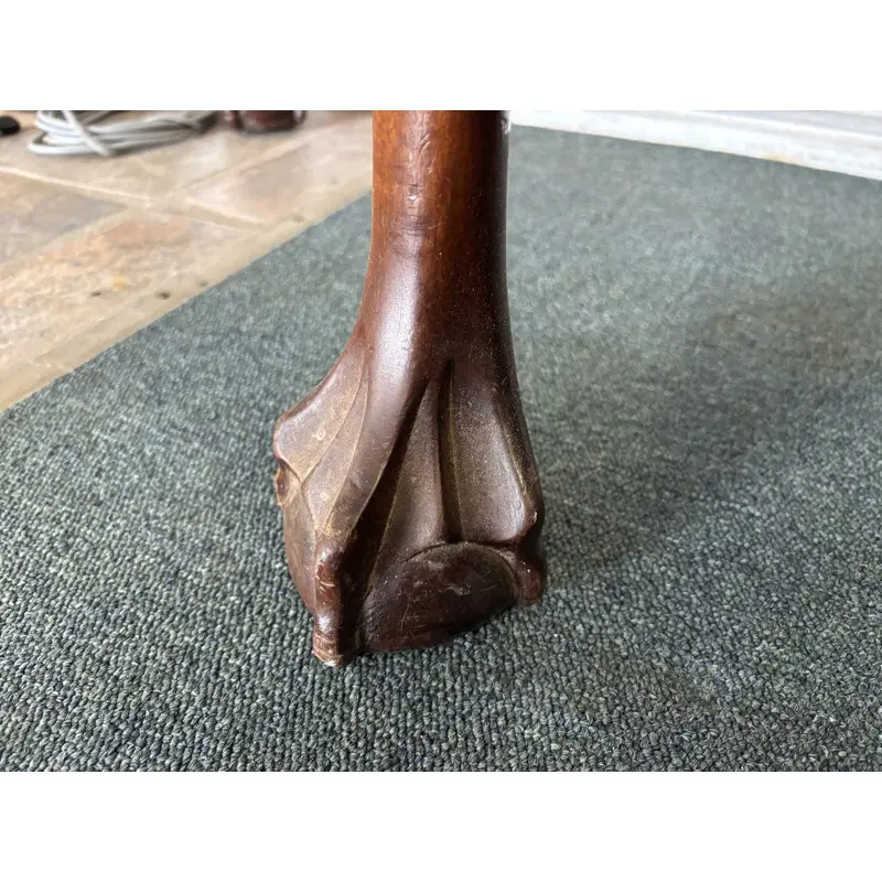 Large Mahogany Half Moon Console Table - Image 5