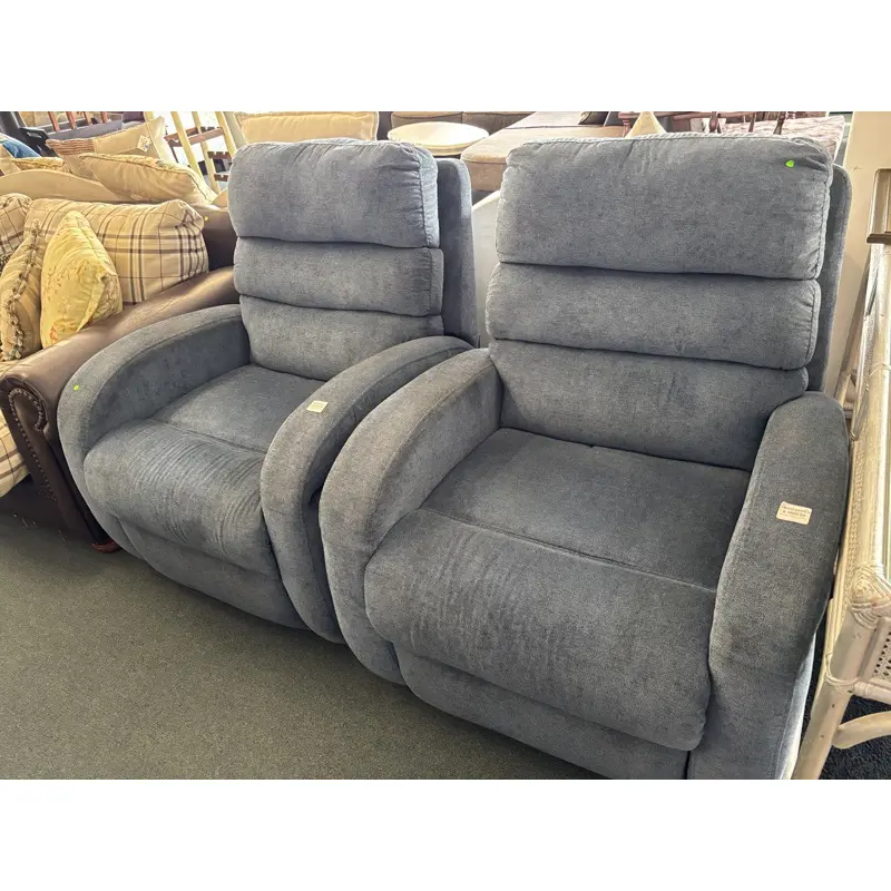 Blue Electric Recliner Armchairs (each) - Image 2