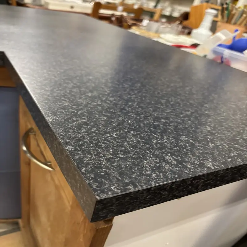 Solid Pine Kitchen Cabinet with Curved Drawer Feature - Image 4