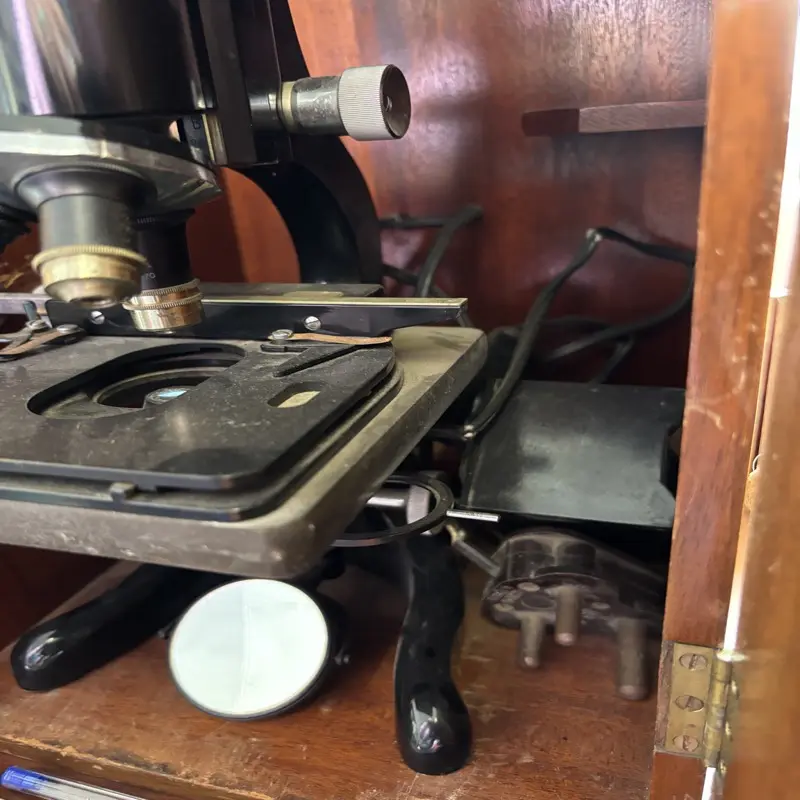 Vintage Watson & Sons Cased Laboratory Microscope - Image 4