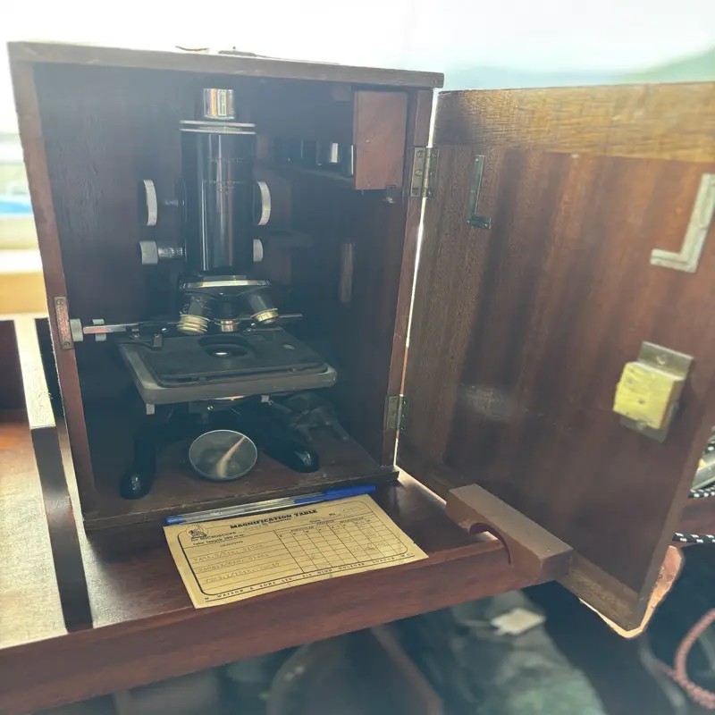 Vintage Watson & Sons Cased Laboratory Microscope