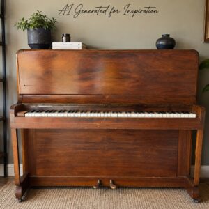 Moore & Moore Vintage Wooden Upright Piano
