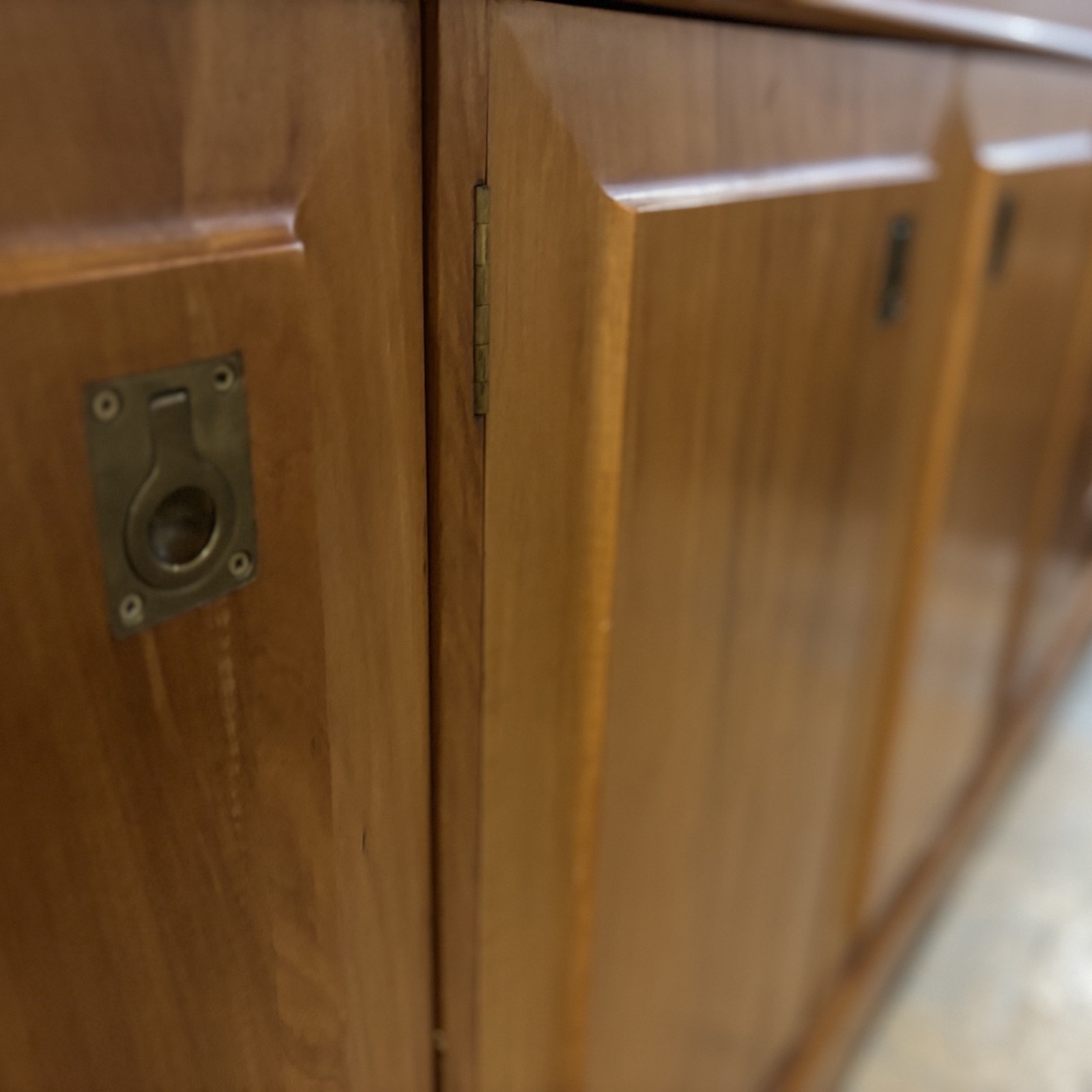 Large Yellowwood Sideboard with Glass Display Top - Image 8