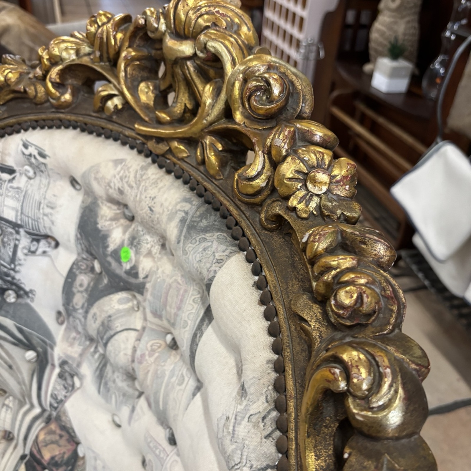 Pair of Ornate Gold Rococo Armchairs – Statement Pieces - Image 8